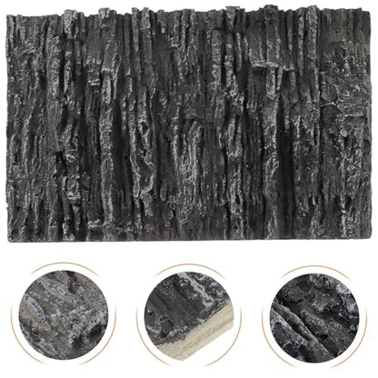 KESYOO Decorative 3D PU Rock and Waterfall Effect Terrarium Background, Reptile Tank and Fish Tank, Compact and Lightweight, Natural Decoration for Turtle Habitat