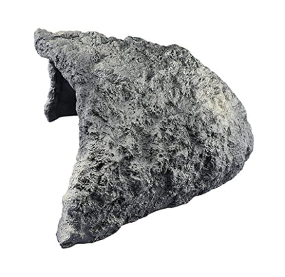 Reptile Rock Cave Habitat Hide – Premium Non-Toxic Decorative Resin for Aquariums & Terrariums. Ideal for Amphibians, Lizards, Snakes, Bearded Dragons, Geckos, Scorpions, Frogs, Spiders...Large Size