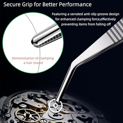 8In SUS304 Straight Tweezers Tongs, Stainless Steel Cooking Tweezers Dishwasher Safe for Grilling, Baking (8In SUS304 Straight Tweezers) - color: 8in Sus304 Straight Tweezers