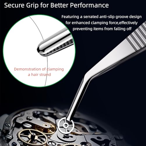 8In SUS304 Bent Tweezers Tongs, Stainless Steel Cooking Tweezers Dishwasher Safe for Grilling, Baking (8In SUS304 Bent Tweezers) - color: 8in Sus304 Bent Tweezers
