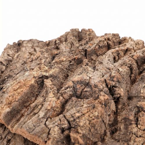 4pcs Cork Terrarium Background: 7.7x5.8x0.4Inch Natural Bark Backdrop Reptile Climbing Mat - Habitat Decoration for Lizard Turtle Bearded Dragon Snake