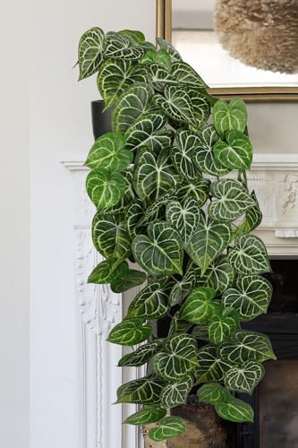 Large Fake Hanging Plants in Pot with Hook, 37" Artificial Hanging Pothos Long Vines Plants, Fake Potted Greenery Plant for Room Wall Living Room Bathroom Kitchen, Big Faux Ivy Houseplants for Shelf - color: # Pothos