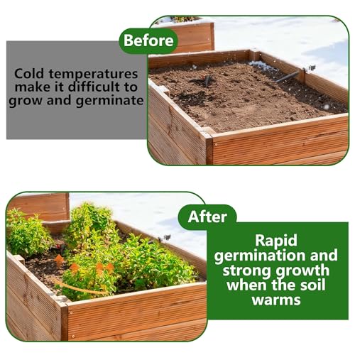 Adnee 118Ft Thermostatic Soil Heating Cable,Rubber Heating Warming Cable with Thermostat and Ground Stakes,Plant Soil Heater Cable for Cold Frame,Graden,Greenhouse Seed Grow - color: 118 Ft