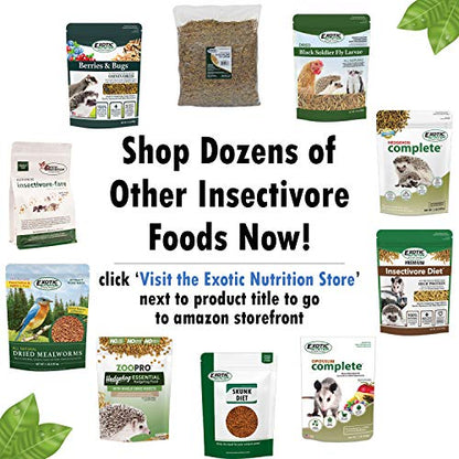 Premium Insectivore Diet (2.5 lb.) - Healthy Nutritious Chicken Based High Protein Pellet Diet - for Sugar Gliders, Hedgehogs, Opossums, Skunks & Other Insectivores - size: 2.5 Pound (Pack of 1)