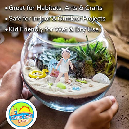 Classic Sand and Play Sand for Sandbox, Table, Therapy, and Outdoor Use, 20 lb. Bag, Natural, Non-Toxic, Wet Castle Building for Creativity and Stimulates Sensory Skills - size: 20 lb