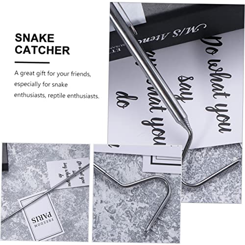 Yardwe 2Pcs Retractable Snake Grabbing Hooks Reptile Tongs Snake Handling Tool for Efficient Capture and Distance Protection