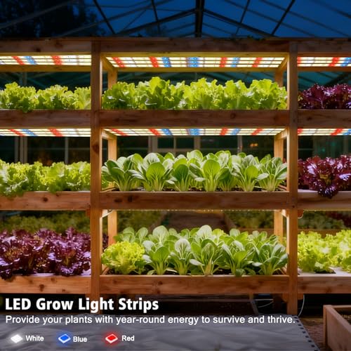 DBFAIRY Grow Strip Lights Plug-in LED Full Spectrum Plant Grow Light Strip | 3.28FT/ 120 LED,with Timer Dimmable