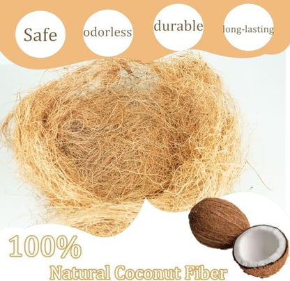Coconut Husk Fiber 0.11 Pounds Organic Natural Coconut Shell Fiber Silk for Pot Plants Orchids Various Scenarios - size: 50 grams/0.11 pounds