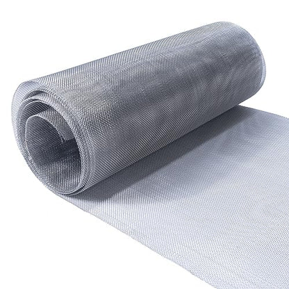 Wire Mesh Roll 11.8 in X 9.84 Ft 304 Stainless Steel Woven Wire Screen Mesh Never Rust，Pest Rat Mesh for Preventing Rats Squirrel and Mouse Access TXZWJZ - color: Silver