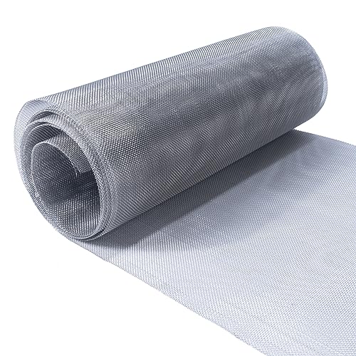 Wire Mesh Roll 11.8 in X 9.84 Ft 304 Stainless Steel Woven Wire Screen Mesh Never Rust，Pest Rat Mesh for Preventing Rats Squirrel and Mouse Access TXZWJZ - color: Silver