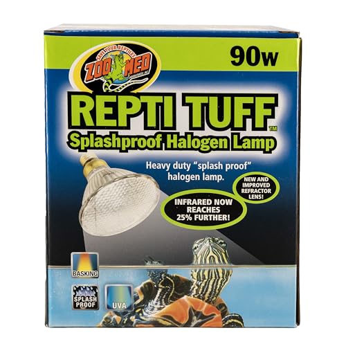 Zoo Med Turtle Tuff Splashproof Halogen Lamp 90 Watts - size: 90 W (Pack of 1)