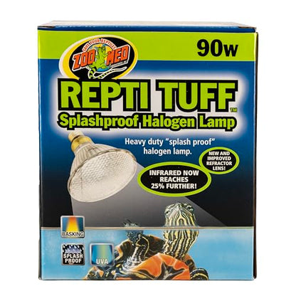 Zoo Med Turtle Tuff Splashproof Halogen Lamp 90 Watts - size: 90 W (Pack of 1)