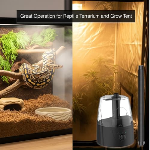MRREPTILE Reptile Fogger Humidifiers Mister, Misting System for Reptiles, Terrarium Fogger Humidifier, 3.5L Large Capacity Reptifogger