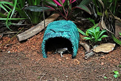 MODERNJOE'S Stone Cave Shelter Hiding Turtle House - Rock Hideout Cave for Reptile.Decorative for Aquariums & Terrariums.Perfect for Lizards,Snakes,Amphibians,Frogs,Turtles,Bearded Dragons -Large size