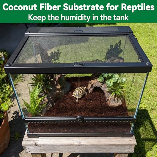 ZeeDix 10 Pcs Compressed Coco Coir Brick for Plants, Premium Organic Coconut Coir Bricks Coco Fiber Substrate Coco Coir Fiber Potting Soil with Low EC and pH Balance for Planting Gardening Reptiles - size: 10pcs