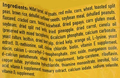 Hari Hagen Tropimix Enrichment Food for Cockatiels & Lovebirds, 2 lb. - HARI Parrot Food with Seeds, Fruit, Nuts, Vegetables, Grains, and Legumes - size: 2 Pound (Pack of 1)