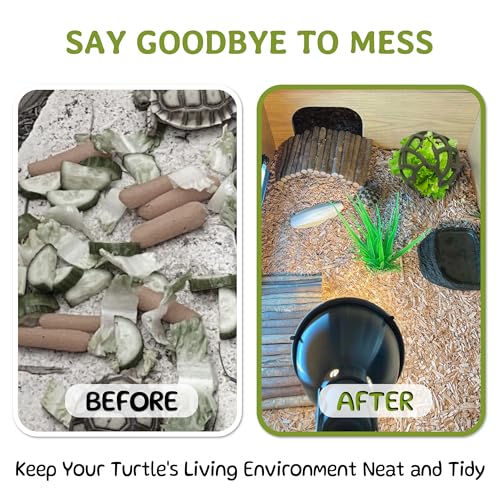 Tortoise Treat Ball Toys, Tortoise Habitat Accessories, Turtle Feeder Ball, Toys for Aquatic Turtle Tank Accessories