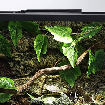Aiicioo Reptile LED UVB Light - LED Terrarium Light with 3 Timing Function UVB Lamp UVB Bulb 4-Level Brightness Adjustable Lighting for Bearded Dragon Turtle Lizard (watts, 4)