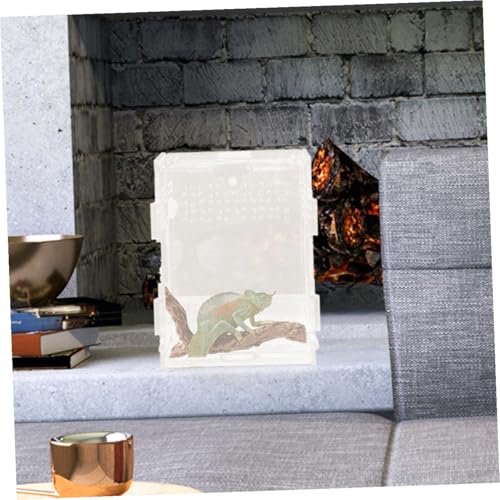 Reptile Breeding Box Transparent Acrylic Terrarium for Tortoise Lizard and Pets Lightweight and Portable Design with Ventilation for Outdoor Use