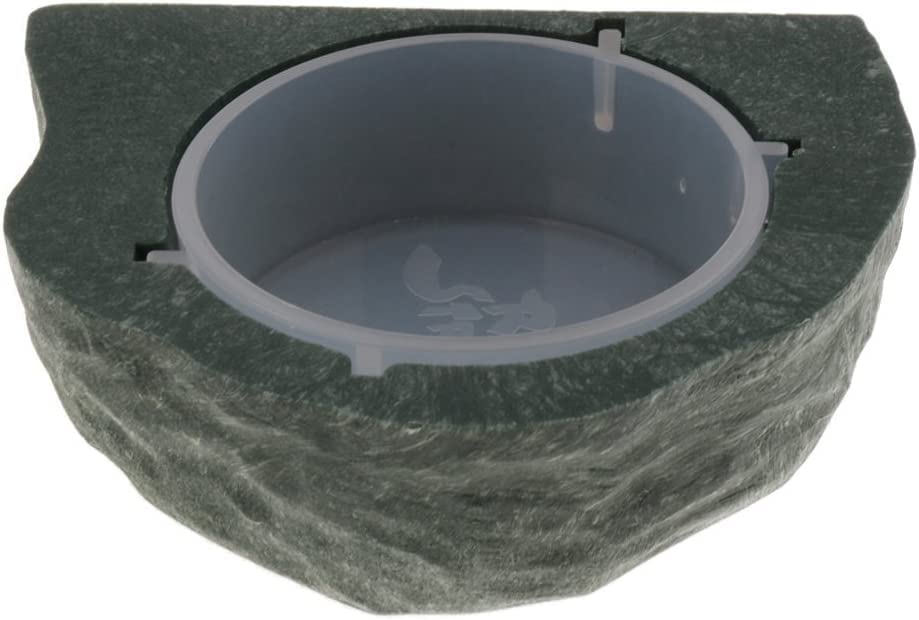 Magnetic Reptile Feeding Cup Feeder Ledge Cups Food Dish Water Bowl for Gecko Lizard Turtle (Green)