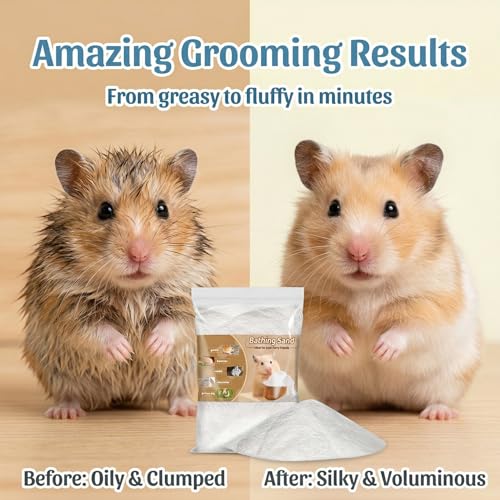 Sukh 47OZ Hamster Sand Bath - Fine Desert Sand Hamster Bedding Reptile Silica Sand Gerbil Hideout for Hamster Squirrel Guinea Pig Rabbit Chinchillas Gerbil Syrian Mice Small Animals Small Pets - size: 47 OZ