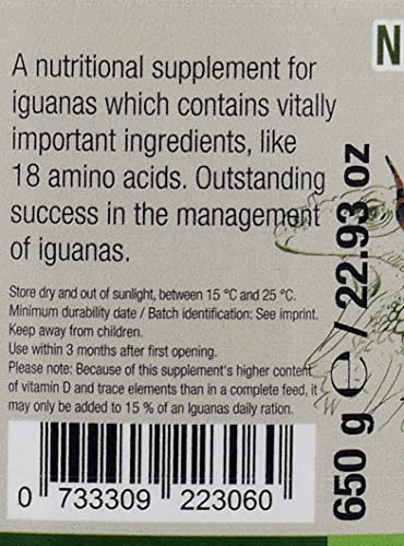 Nekton Iguana Vitamins (650 g/1.43 lb) - color: off white, size: 650g/1.43 lb.