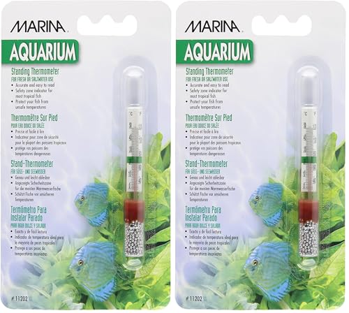 Marina Large Standing Thermometer - Provides Temperature in Fahrenheit and Celsius (Pack of 2) - size: No Size (Pack of 2)
