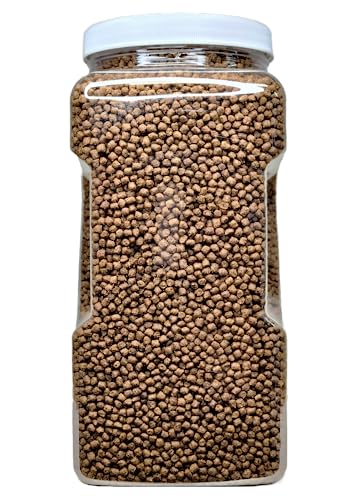 Cichlid Pellets, 45% Protein Floating 4.5mm (5/32") Pellets for Oscars, Central American, South American Cichlids…1-lb 10oz Med Jar - size: 1.63 Pound (Pack of 1)