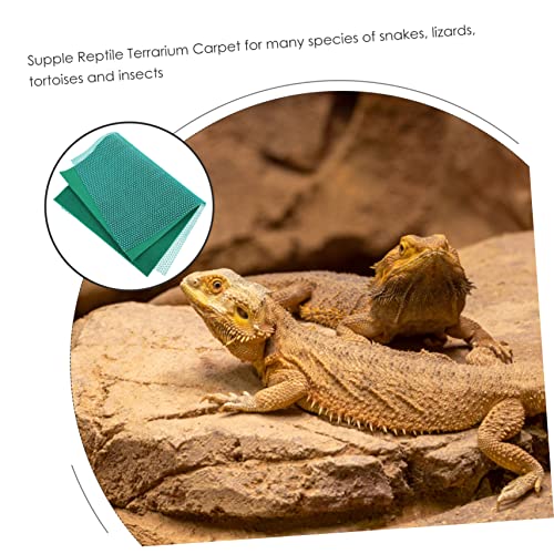 VANZACK 1set Reptile Carpet Mat for Tortoise Habitat Washable Bedding for Reptiles Comfortable Terrarium Liner for Snakes Lizards and Climbing Pets