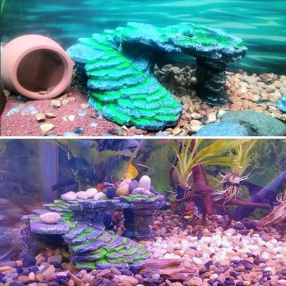 Extra Large Turtle Resting Basking Platform Reptile Terrarium Shale Rock Reptile Habitat Accessories Decorations Aquarium Ornament Rock Landscaping Shale Scape Step Ledge & Cave Hideout