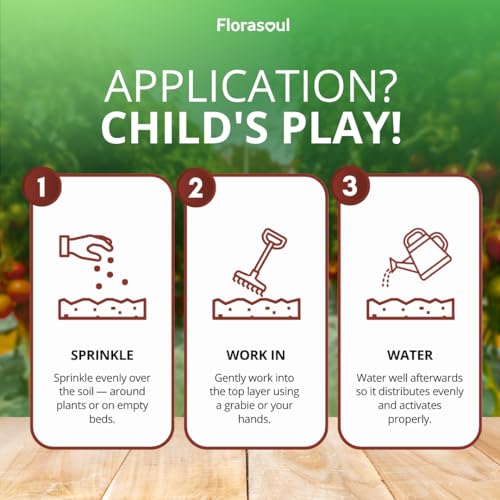 Florasoul® Clay Breaker Soil Amendment (6.6 lbs) – Revitalize Heavy Clay & Compacted Soil – Plant-Based & Vegan Formula – Enhances Drainage & Aeration – for Gardens, Lawns & Flower Beds - color: Clay