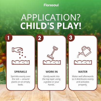 Florasoul® Clay Breaker Soil Amendment (6.6 lbs) – Revitalize Heavy Clay & Compacted Soil – Plant-Based & Vegan Formula – Enhances Drainage & Aeration – for Gardens, Lawns & Flower Beds - color: Clay