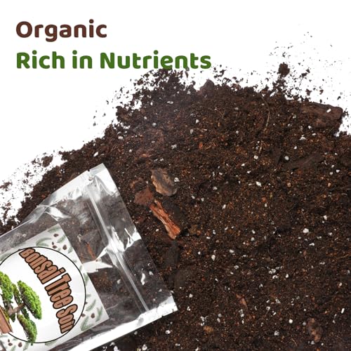 Doter Bonsai Soil Mix 4qt Ready to Use, Organic Bonsai Tree Soil Fits for Small Bonsai Pot, Suitable for Bonsai Seedling, Repotting, or Bonsai Starter Kit - size: 4qt