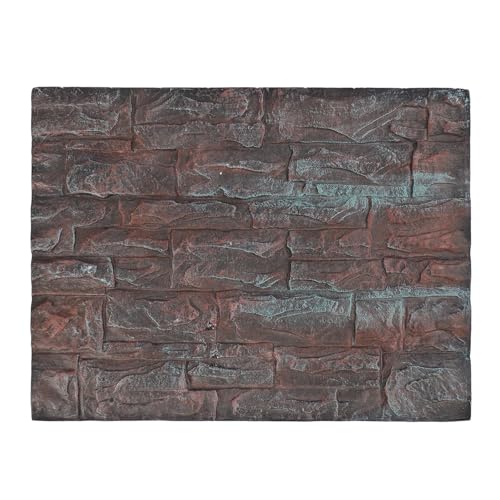 CDQL Aquarium Terrarium Background, Multipurpose 3D Reptile Background, Foam Aquarium Decor Backgrounds, Easy to Assemble for Reptiles Lizard Fish Frog (E) - size: E