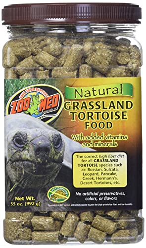 Zoo Med Natural Tortoise Food, 35-Ounce, Grassland - size: 1.56 Pound (Pack of 1)