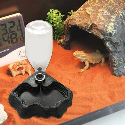 Reptile Water Feeder - Pet Water Fountain | Automatic Waterer Reservoir Feeder | for Turtle Bearded Dragons Lizards Geckos Turtle Bearded Dragons Lizards Geckos for Terrarium Tank