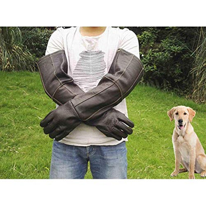 EUNOGO 23.7 inch Animal Handling Gloves Bite Proof,Multipurpose Pet Glove for Grabbing Reptile, Cat Dog Bird Falcon Livestock Snake
