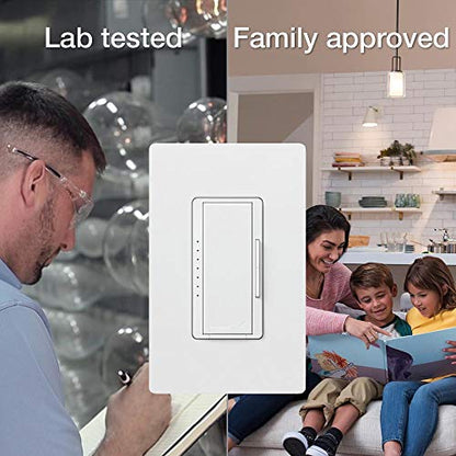 Lutron Maestro LED+ Dimmer Switch, 3-way Switch Kit for Dimmable LEDs, 150-Watt, Multi-Location, MACL-153M-RHW-WH, White - color: White, size: 1 Pack, style: 3-Way Kit