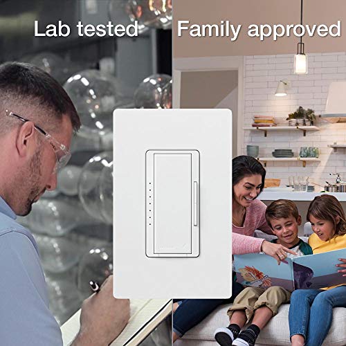 Lutron Maestro Dimmer Switch LED+ Digital Dimmer Kit for Dimmable LED, Halogen, and Incandescent Bulbs, 150-Watt, Multi-Location, MACL-153M-RHW-LA, Light Almond - color: Light Almond, size: 1 Pack, style: 3-Way Kit