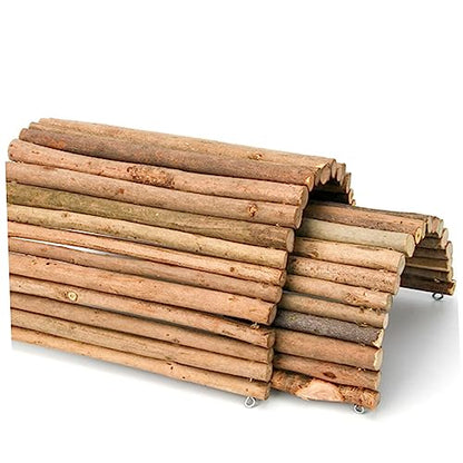 POPETPOP 2PCS Natural Reptile Shelter Hiding House for Tortoise Hamster and Lizard Solid Crawler Shelter for Pets