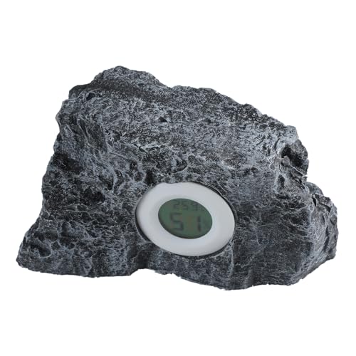 Digital Thermometers, Reptiles Habitat Temperature Reptiles Enclosure Temperature Humidities Monitors for Pet Enthusiasts - Black - rectangle