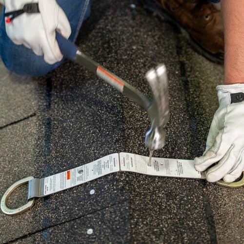 Guardian 00510 Double D Ring Ridge-It Roof Anchor Zinc-Plated Stainless Steel OSHA and ANSI Compliant 18 inches - size: 18'', style: Double D-Ring