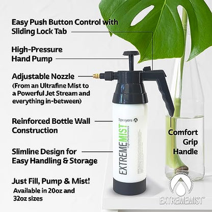 ExtremeMIST High-Performance Automotive Sprayer - Handheld Pump Sprayer for Interior & Exterior Detailing - Portable Mister with Adjustable Nozzle - Continuous Ultrafine Mister for Car Washing - 20 Oz - size: 20 Oz (Pack of 1)