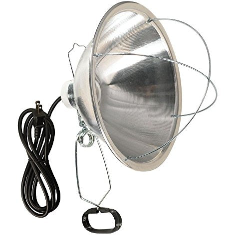 Woods Clamp Lamp with 10 Inch Reflector and Bulb Guard (300 Watt Bulb,6 Foot Cord),(Pack of 12) - size: 1 Count (Pack of 12)