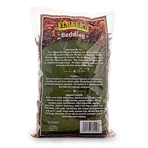 Fluker's Premium Tropical Cypress Bedding for Reptiles, 10 Pound (Pack of 1) - size: 5-Quart