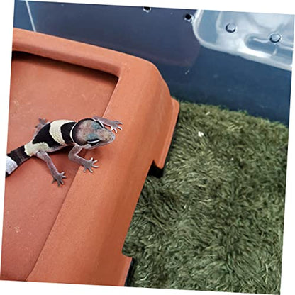 Sosoport Reptile Moss Carpet Mat Comfortable and Absorbent Tortoise Bedding for Terrariums for Amphibians and Reptiles Soft Material Moisture Retaining Fake Lawn