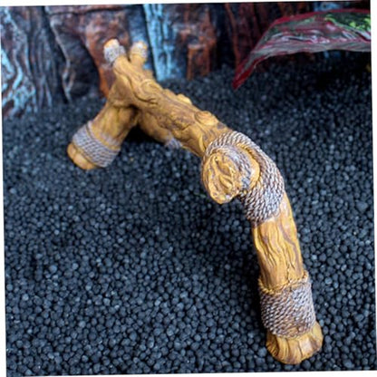 Mipcase Realistic Reptile Climbing Branch for Terrarium Decor Natural Driftwood Design for Snakes Lizards and Other Reptiles Enriches Habitat with Rain Forest Theme