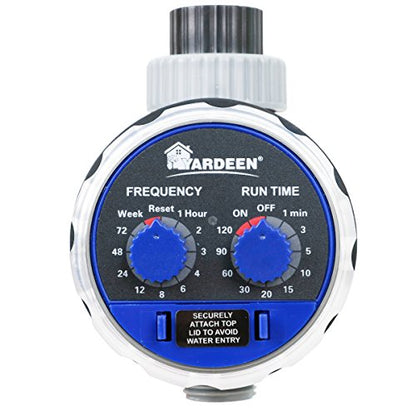 Water Timer Electronic Hose Sprinkler Garden Irrigation Controller Two Dial,No Water Pressure Required - style: 1 Outlet Timer