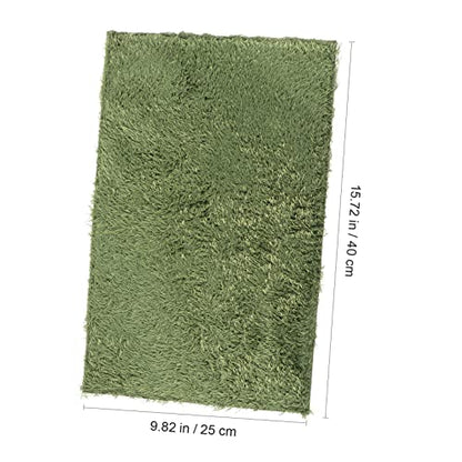 Kisangel 2pcs Moss Reptile Carpet Mat for Lizard and Tortoise Moisture Retaining Terrarium Substrate Non-Adhesive Simulation Carpet for Reptile Habitat