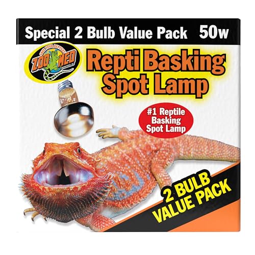 Zoo Med Basking Spot Lamp 50w - 2 Bulb Value Pack